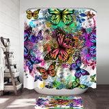 Tropical Butterflies Shower Curtain