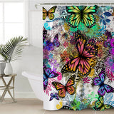 Tropical Butterflies Shower Curtain