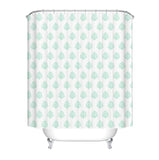 Coral Mint Shower Curtain