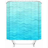 Waves of Blue Shower Curtain