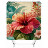 Hibiscus Flower Shower Curtain