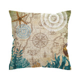 Nautical Chart Couch Cover