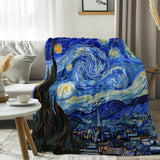 Van Gogh Starry Night Flannel Fleece Blanket