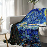 Van Gogh Starry Night Flannel Fleece Blanket