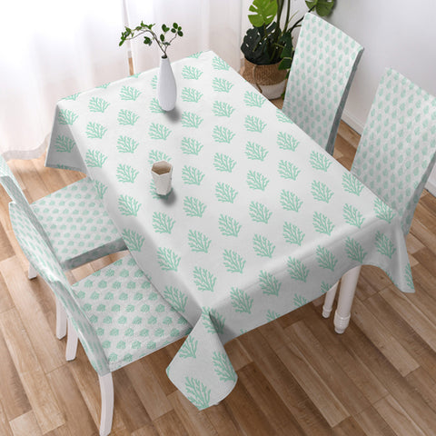 Coral Mint Chair Cover
