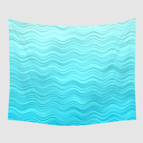 Waves of Blue Tapestry