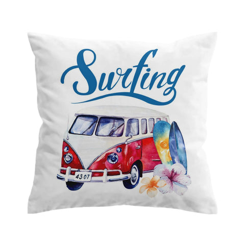 The Surf Bus Outdoor Cushion Cover
