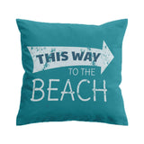 This Way to the Beach Outdoor Cushion Cover