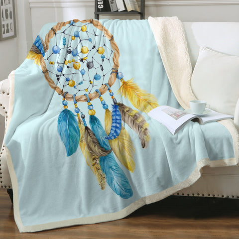 Dreams of Blue Soft Sherpa Blanket