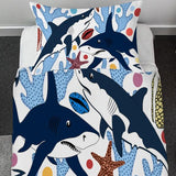 Sassy Sharks Toddler Bed Set