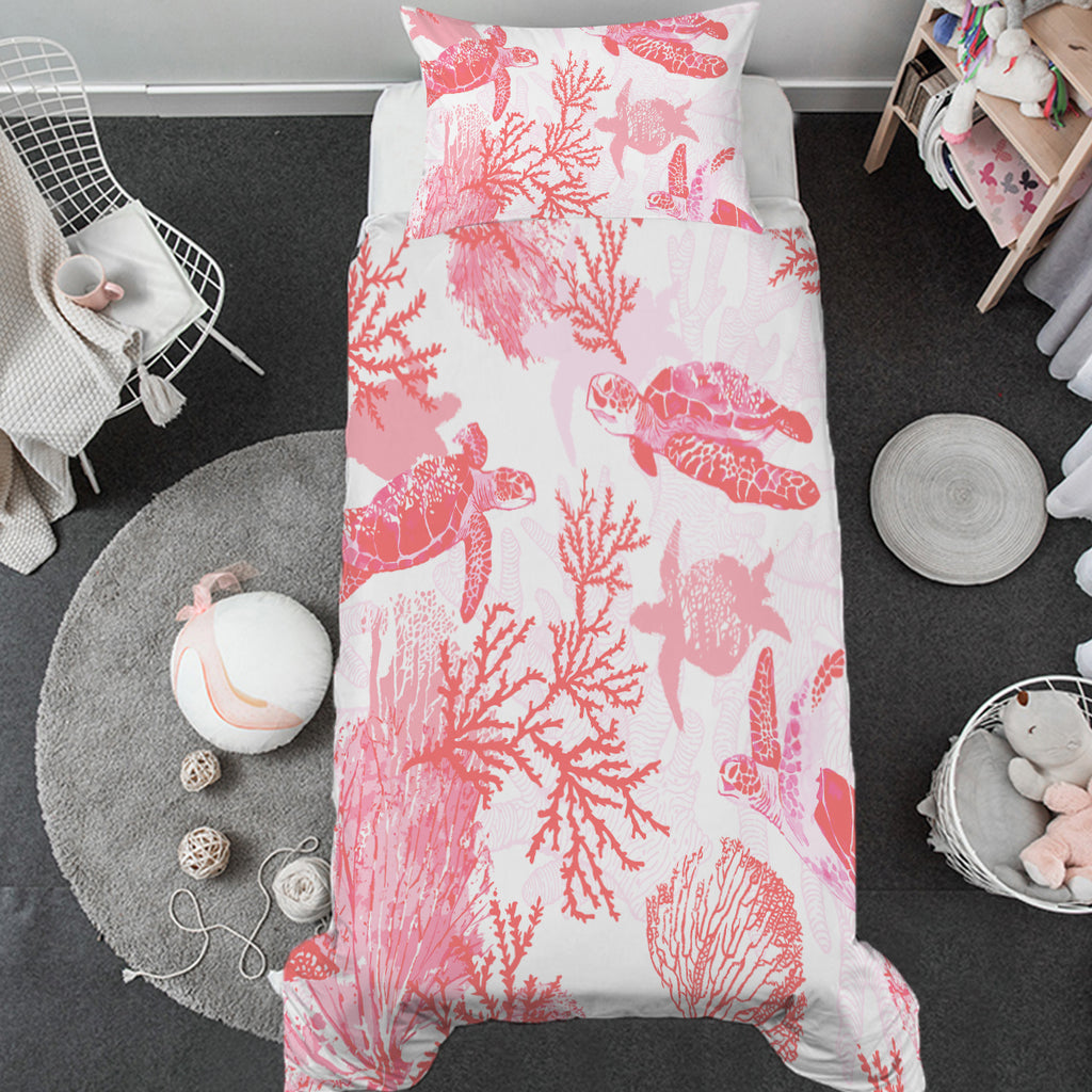 Toddler Bedding Set Red Turtle – 🇦🇺 Australian Coastal Passion