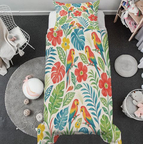Classic Tropical Toddler Bed Set
