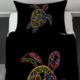 Tribal Turtle Toddler Bed Set