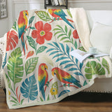 Classic Tropical Soft Sherpa Blanket