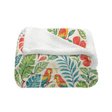 Classic Tropical Soft Sherpa Blanket