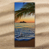 Tropcial Sunset Jumbo Beach Towel