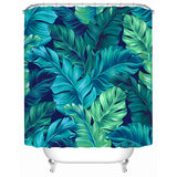 Tropical Leaves Shower Curtain