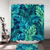 Tropical Leaves Shower Curtain