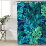 Tropical Leaves Shower Curtain