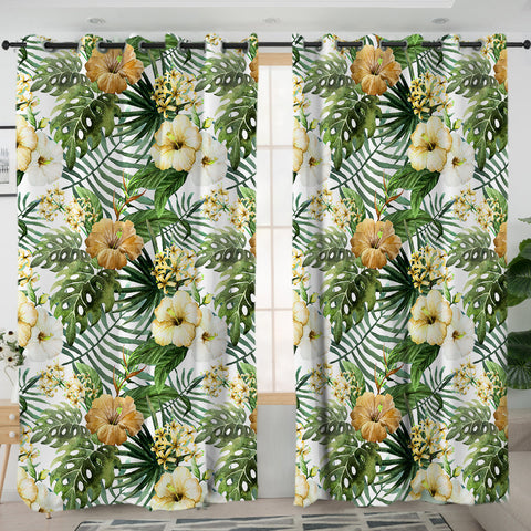 Hibiscus Tropics Blackout Curtains