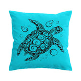 Turquoise Turtle Twist Outdoor Cushion Cover
