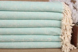 Mint Green Turtle Turkish Beach Towel