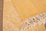 Mustard Turtle Turkish Beach Towel