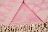 Pink Turtle Turkish Beach Towel