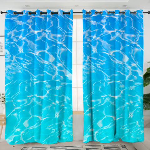 Turquoise Sea Blackout Curtains