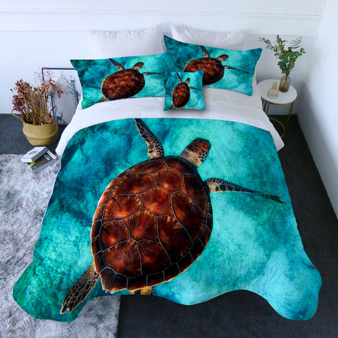 Sea Turtle Vibes Quilt Set