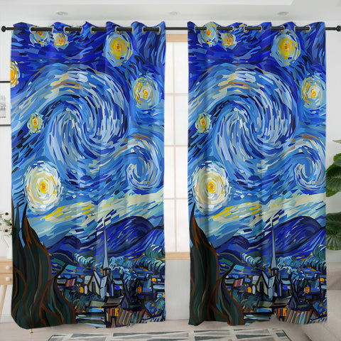 Van Gogh Starry Night Curtains