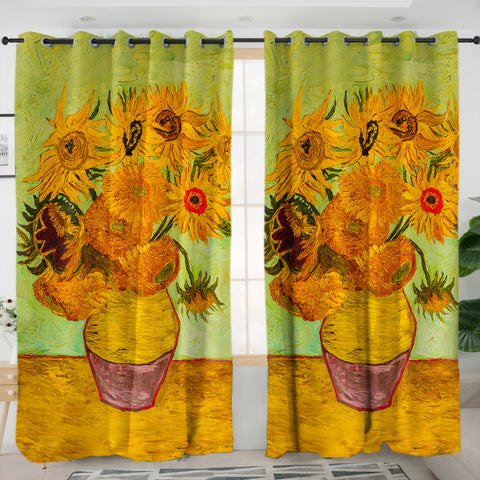 Van Gogh Sunflowers Curtains