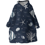 Blue Ocean Wearable Blanket Hoodie