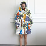 Tropical Surfer Wearable Blanket Hoodie