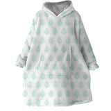 Coral Mint Wearable Blanket Hoodie