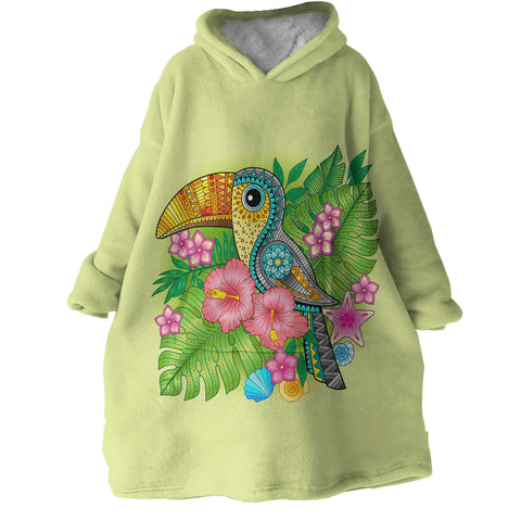 Toucan Delight Wearable Blanket Hoodie