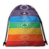 Chakra Yoga Round Beach Towel