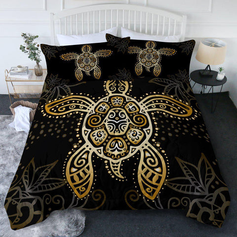 The Golden Sea Turtle New Quilt Set