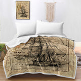 Vintage Nautical Bedspread Blanket