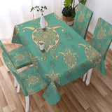 Turtles in Turquoise Chair Cover