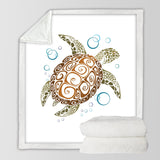 The Great Sea Turtle Soft Sherpa Blanket