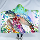 Tropical Sea Turtle Cosy Hooded Blanket
