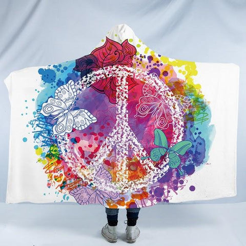 Peace and Loaf Cosy Hooded Blanket