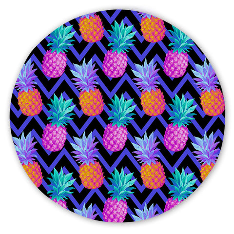 Eclectic Pineapple Round Sand-Free Towel