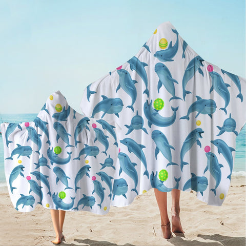 Dolphins Soul Fins Hooded Towel