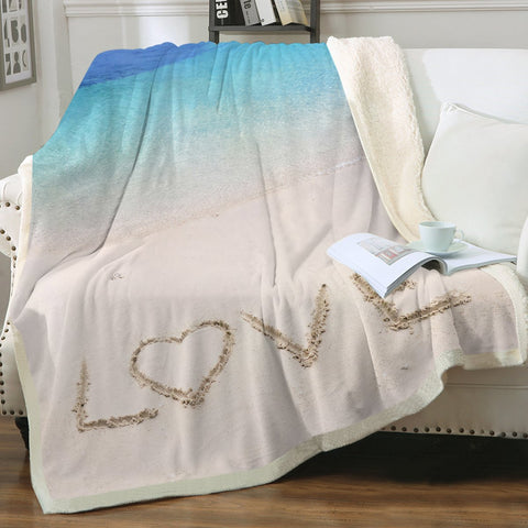 Sandy Love Soft Sherpa Blanket