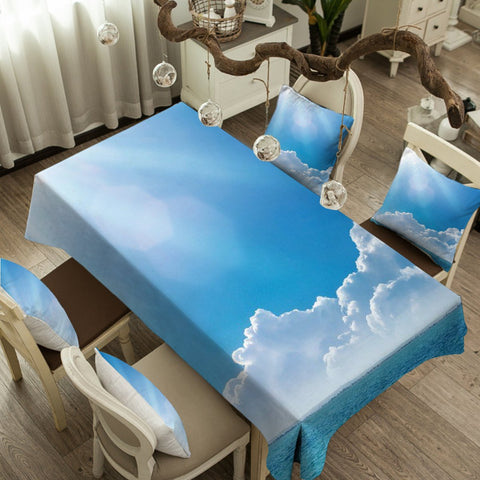 Into the Blue Tablecloth