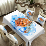 Sea Turtle Waves Tablecloth