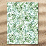 Tropical Palm Leaves Jumbo Towel