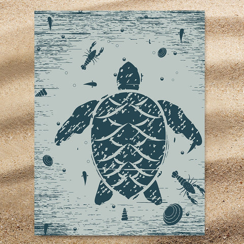 Sea Turtle Treasure Jumbo Towel